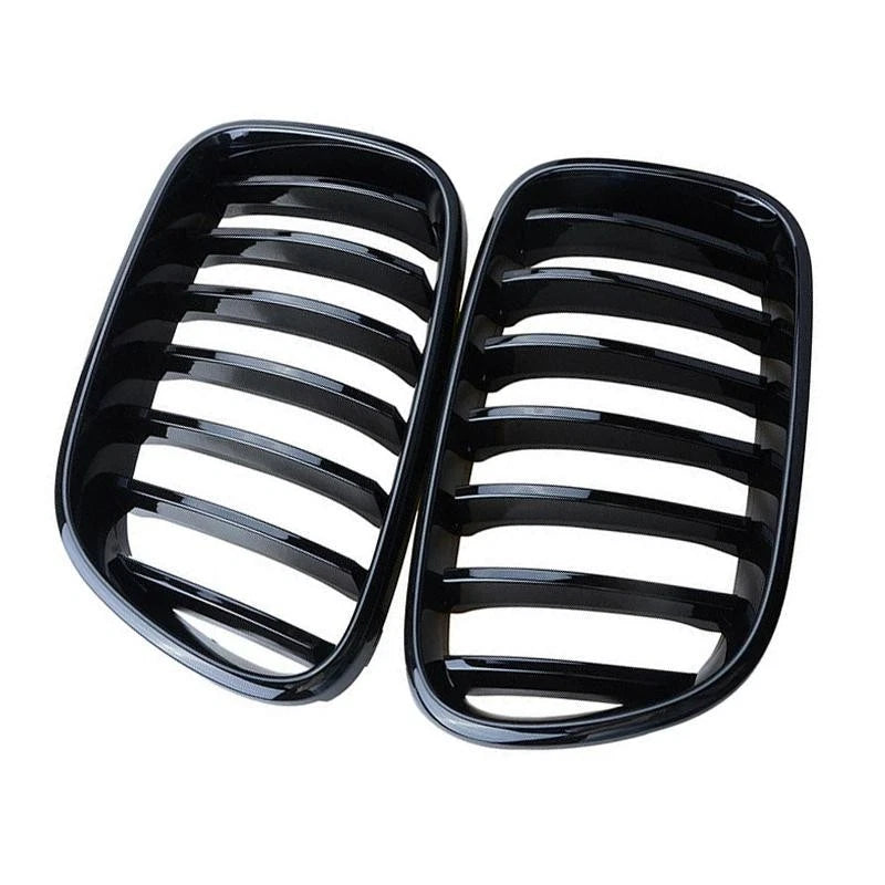 Glossy Black Front Bumper Kidney Grilles for BMW X3 (2011-2017)