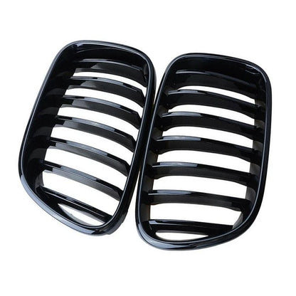 Glossy Black Front Bumper Kidney Grilles for BMW X3 (2011-2017)
