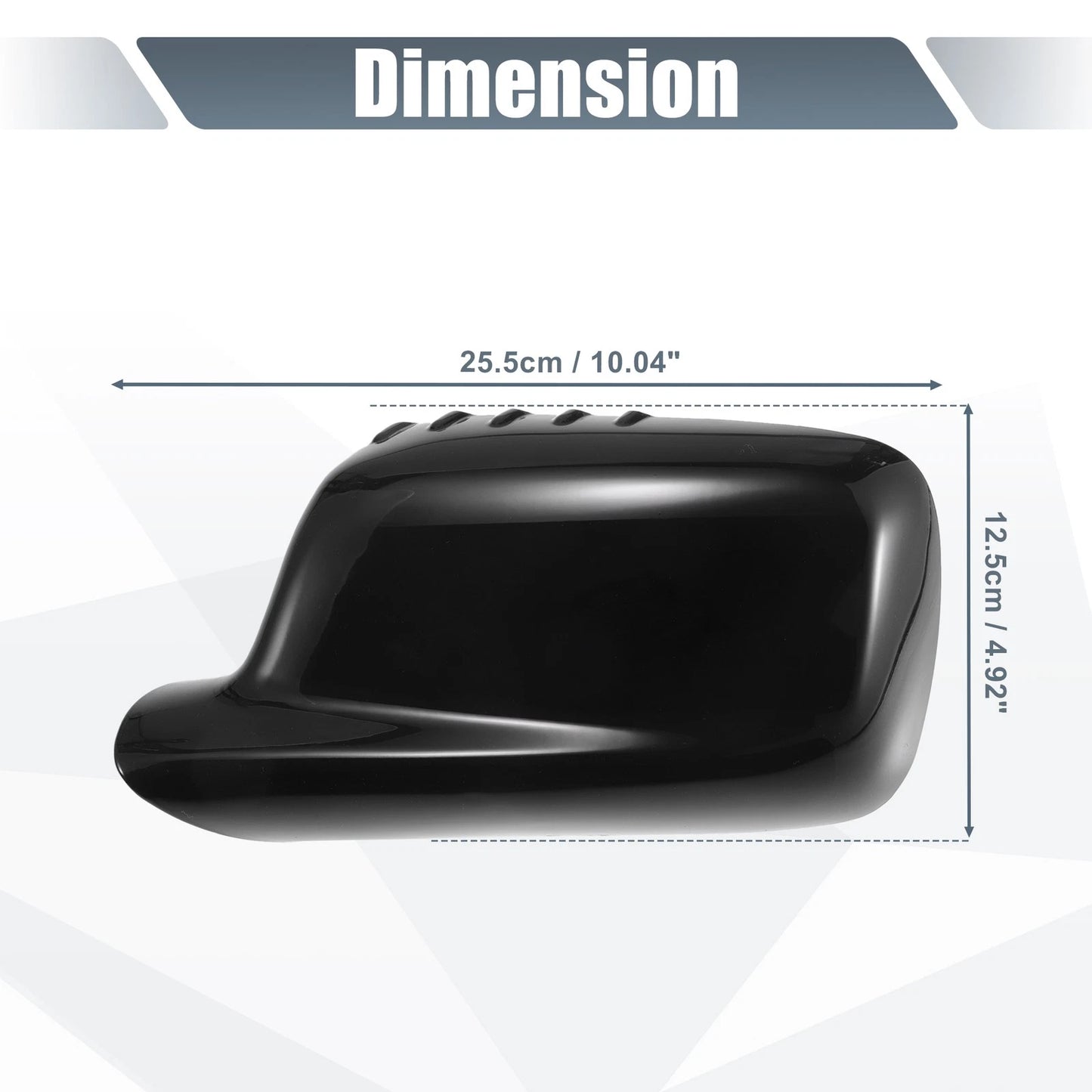 Left Side Mirror Cover Cap Gloss Black for BMW 3 Series, 7 Series (2000-2006)