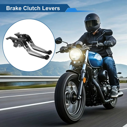 2 x Pair Adjustable Short Brake Clutch Levers for Yamaha TMAX560 (2019–2020)