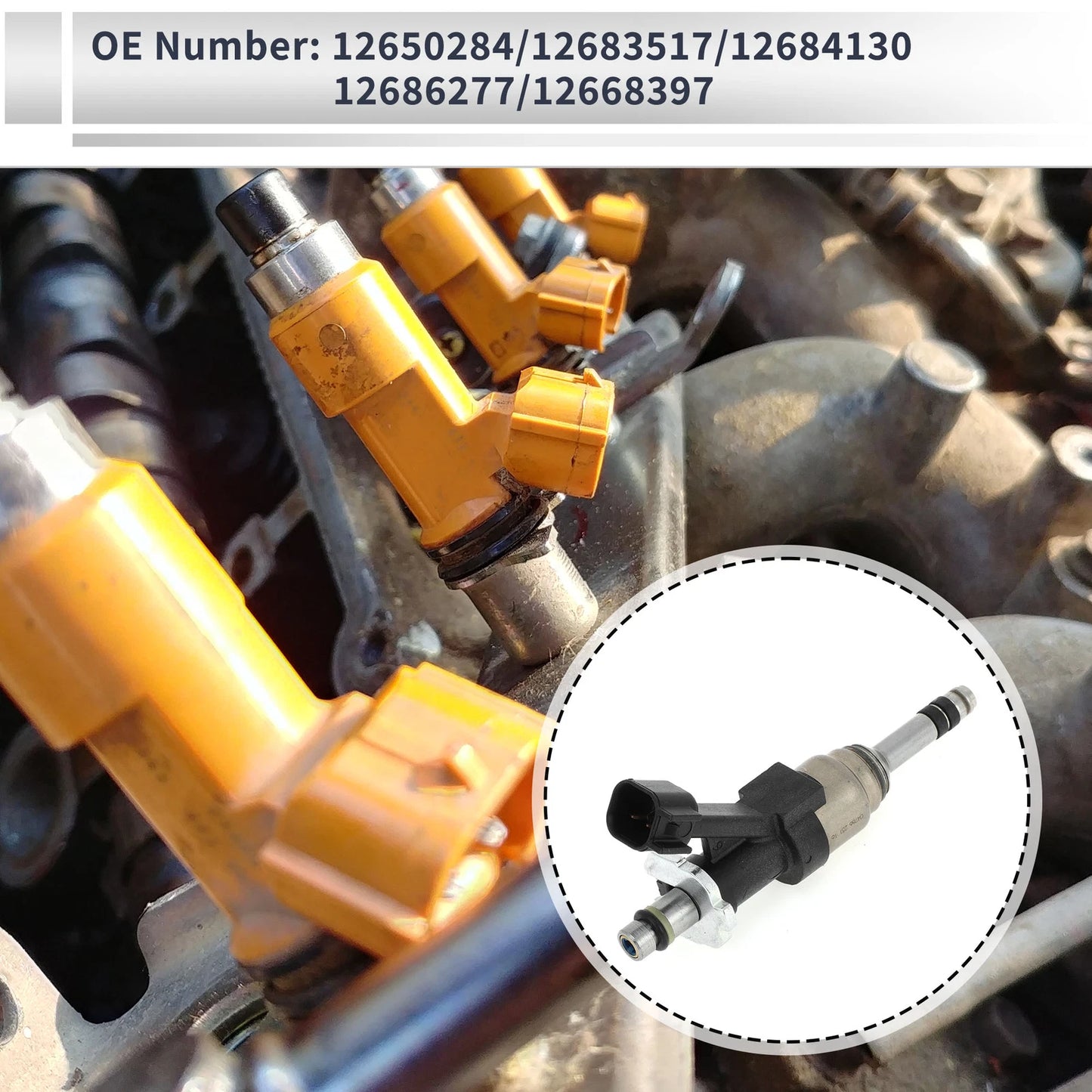 Fuel Injector 6.2L Black for Chevrolet Camaro (2017-2018)