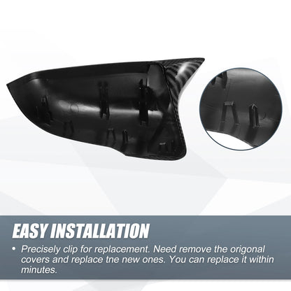 Rearview Mirror Cover Cap Carbon Fiber for BMW X1 F48 F49 X2 F39 (2016-2023)