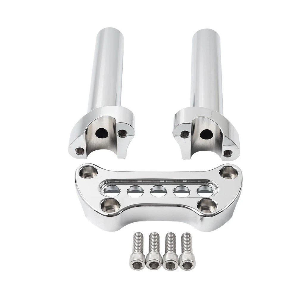 6.5" Handlebar Riser 1" Top Clamp for Harley Dyna Sportster XL883 XL1200 (2004-2023)