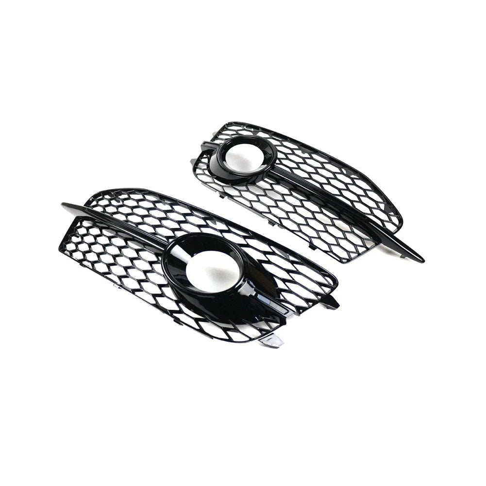 Honeycomb Front Grille Fog Light Covers for Audi Q3 (2012-2014)