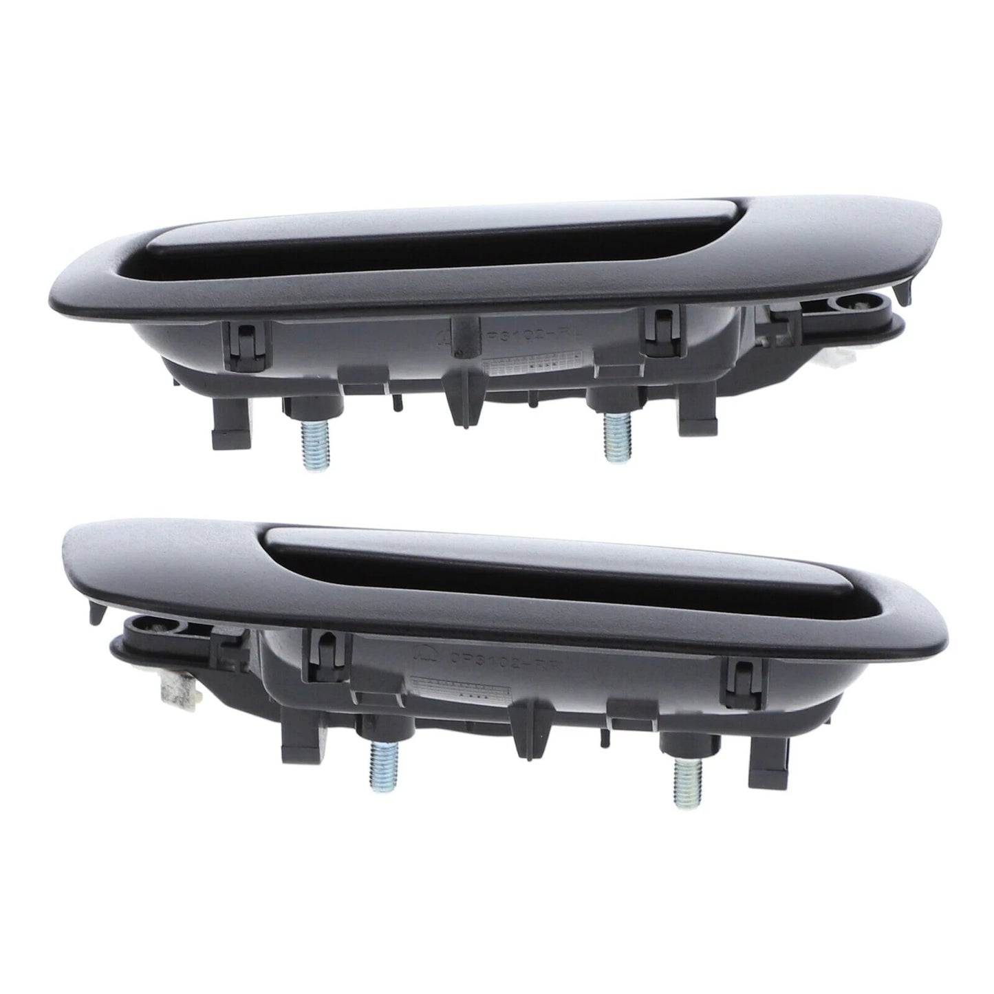 Outer Door Handle Set of 4 for Holden Astra (1998-2005) Black Front Rear