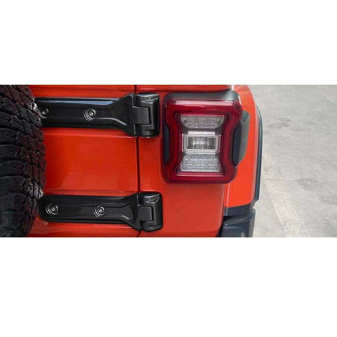 Tailgate Bracket Hinge Spare Tire Cover for Jeep Wrangler (2018-2022)