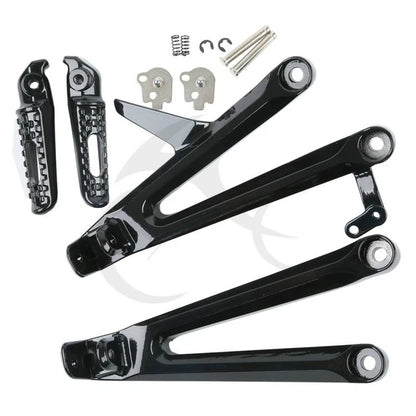 Black Rear Passenger Foot Pegs Set for Honda CBR1000RR (2004-2007)