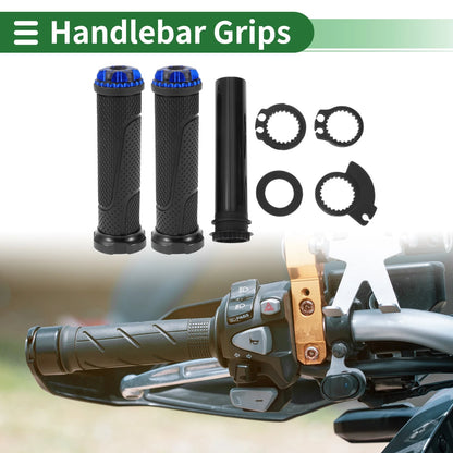 Grips / 7/8 22mm / Hand Grips Diamond Line Pattern for Motorcycle