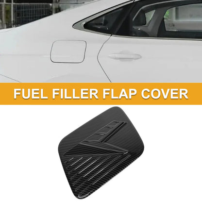 Fuel Tank Door Cap for Kia Niro 2022-2025 Carbon Fiber Black