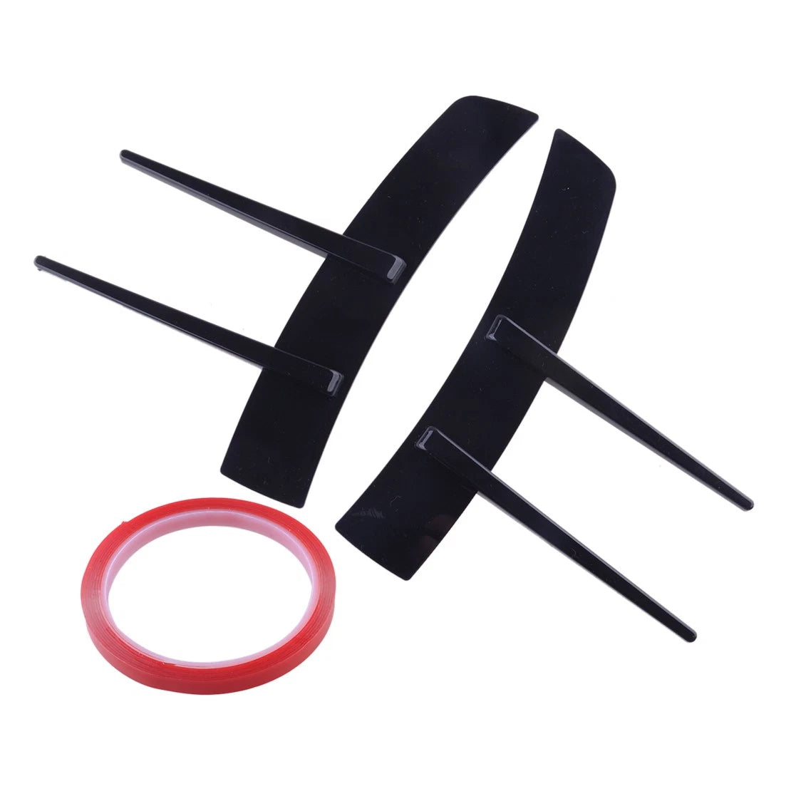 2 x Black Front Side Fender Radiator Grille Covers for Universal Car