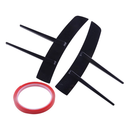 2 x Black Front Side Fender Radiator Grille Covers for Universal Car