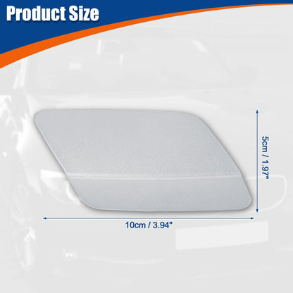 Front Bumper Washer Nozzle Cover for BMW E92 2011-2013 (2 x Silver Tone)