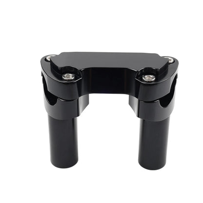 3.5" Handlebar Riser & Top Clamp Black for Harley Dyna, Tour, Road Glide (2006-2023)