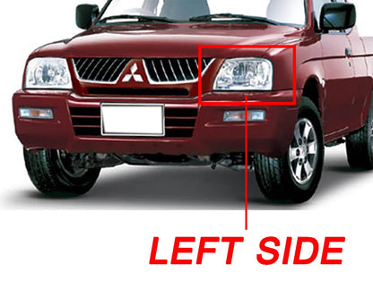 Left Side Headlight for Mitsubishi L200 Triton (1996-2004)