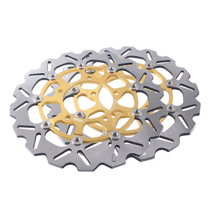 2 x Front Brake Disc Rotors for Suzuki GSXR1000 (2005-2008) - Gold