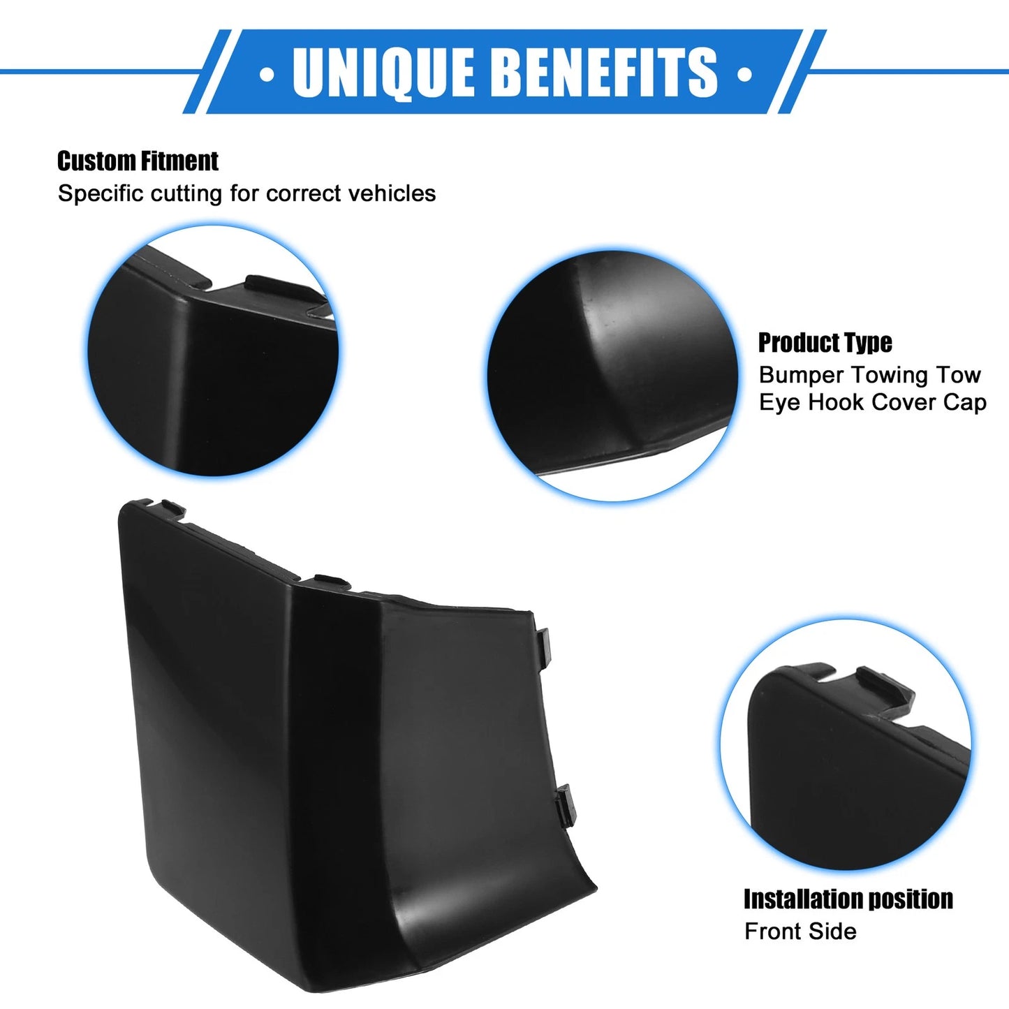 Front Bumper Tow Hook Cover for Subaru Impreza (2010-2014) Black