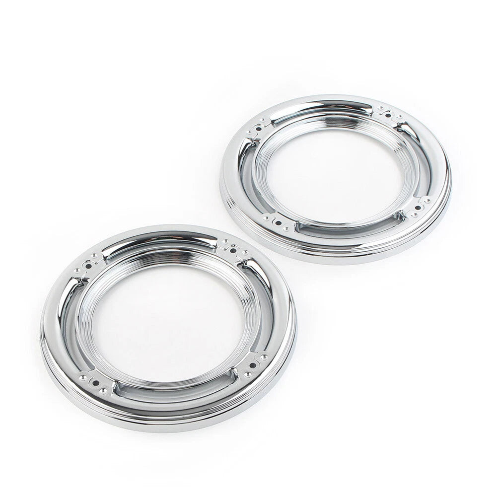 Rear Speaker Accent Cover Trim Chrome for Harley Road Street Tri Electra Glide