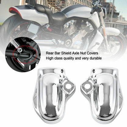 Rear Bar Shield Axle Nut Covers for V-Rod VRSC Night Rod (2002-2017)