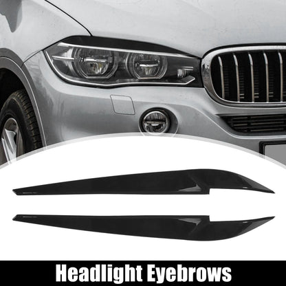 Headlight Eye Lid Cover Stickers  Black for BMW X5 X6