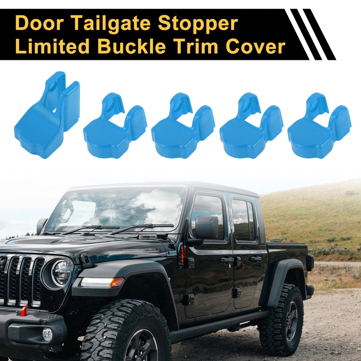 Door Limiting Cover Trim for Jeep Wrangler JL JLU (2018-2024) Light Blue