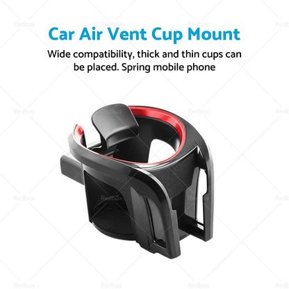 Air Vent Cup Holder for Car - Drink Coffee & Water Bottle Storage (All Years)