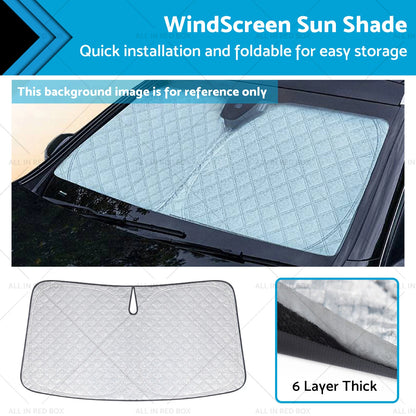 6 Layer Thick WindScreen Sun Shade for Toyota Camry (2024) UV Protection
