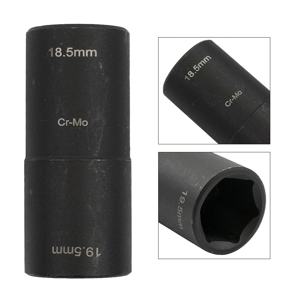 1/2 Dr Damaged Lug Socket Tool, Deep Length Flip Impact-Set