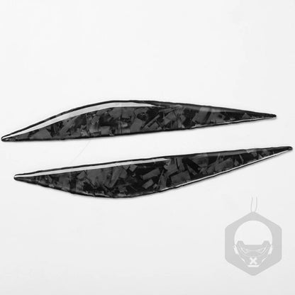 Forged Carbon Fiber Side Door Fender Vent Camera Cover Trim for Tesla Model 3/Y
