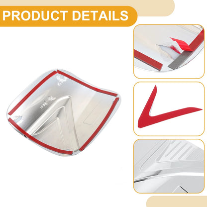 Fuel Tank Door Cap for Mitsubishi Eclipse Chrome Silver Red