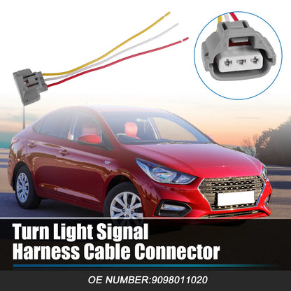 3-Way Turn Signal Light Harness Cable Connector for Toyota