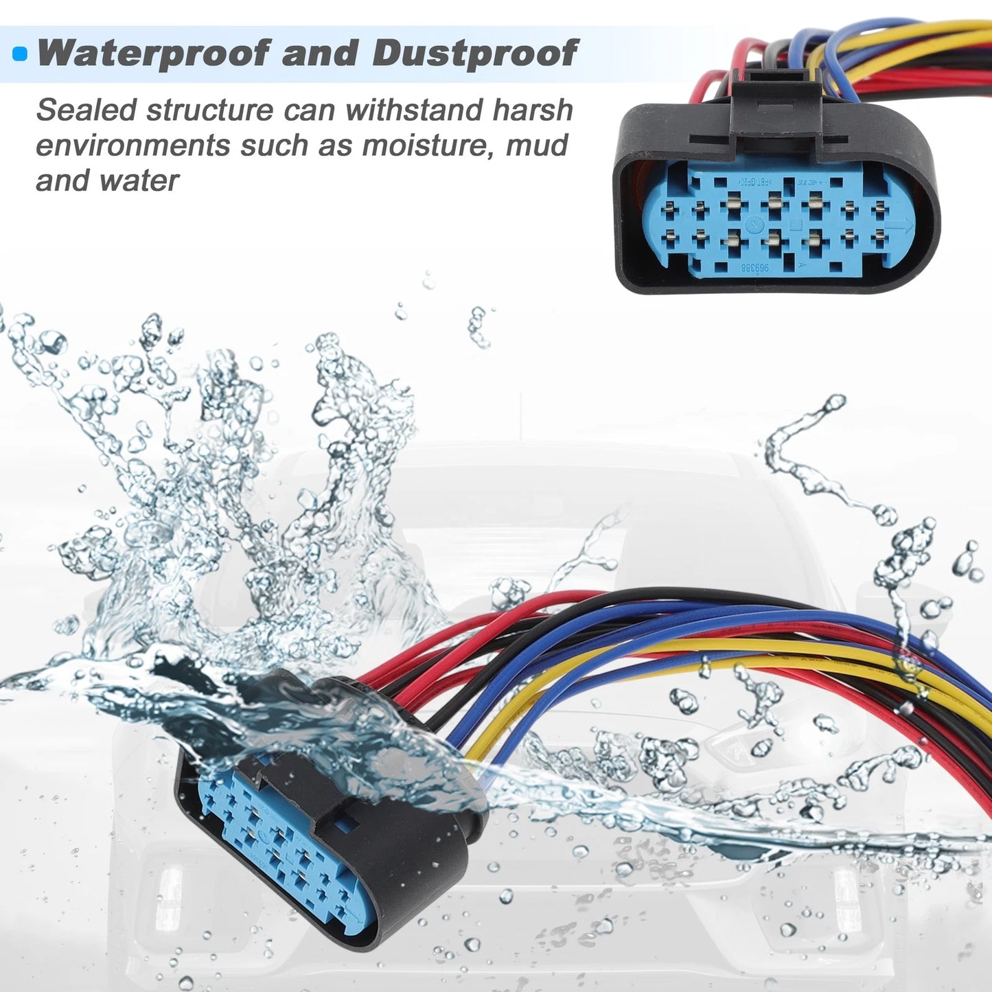 14-Pin Headlight Connector Pigtail Plug for Ford Focus (2012-2018)