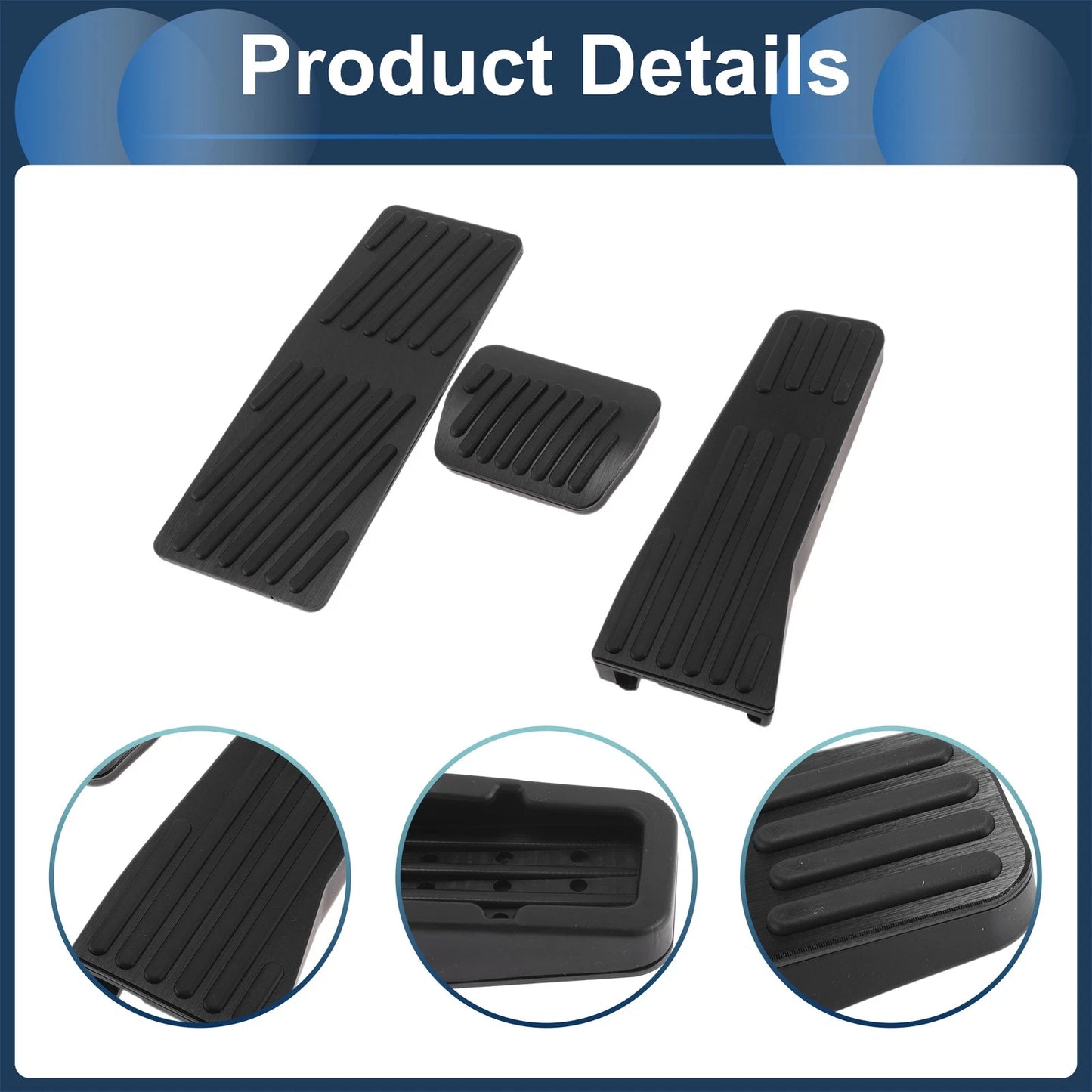 3 Pcs Automatic Foot Accelerator Pedal Covers for Mazda CX-50/CX-60 (23-25)