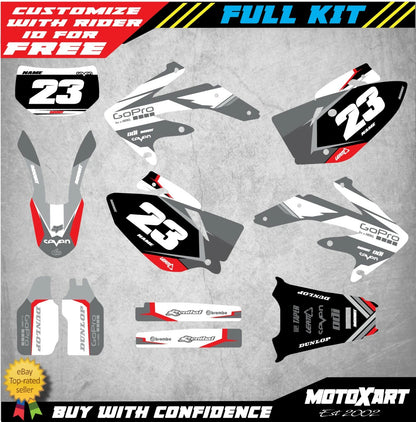 Custom Graphic Kit Shades for Honda CRF 450X Decals (2005-2018)