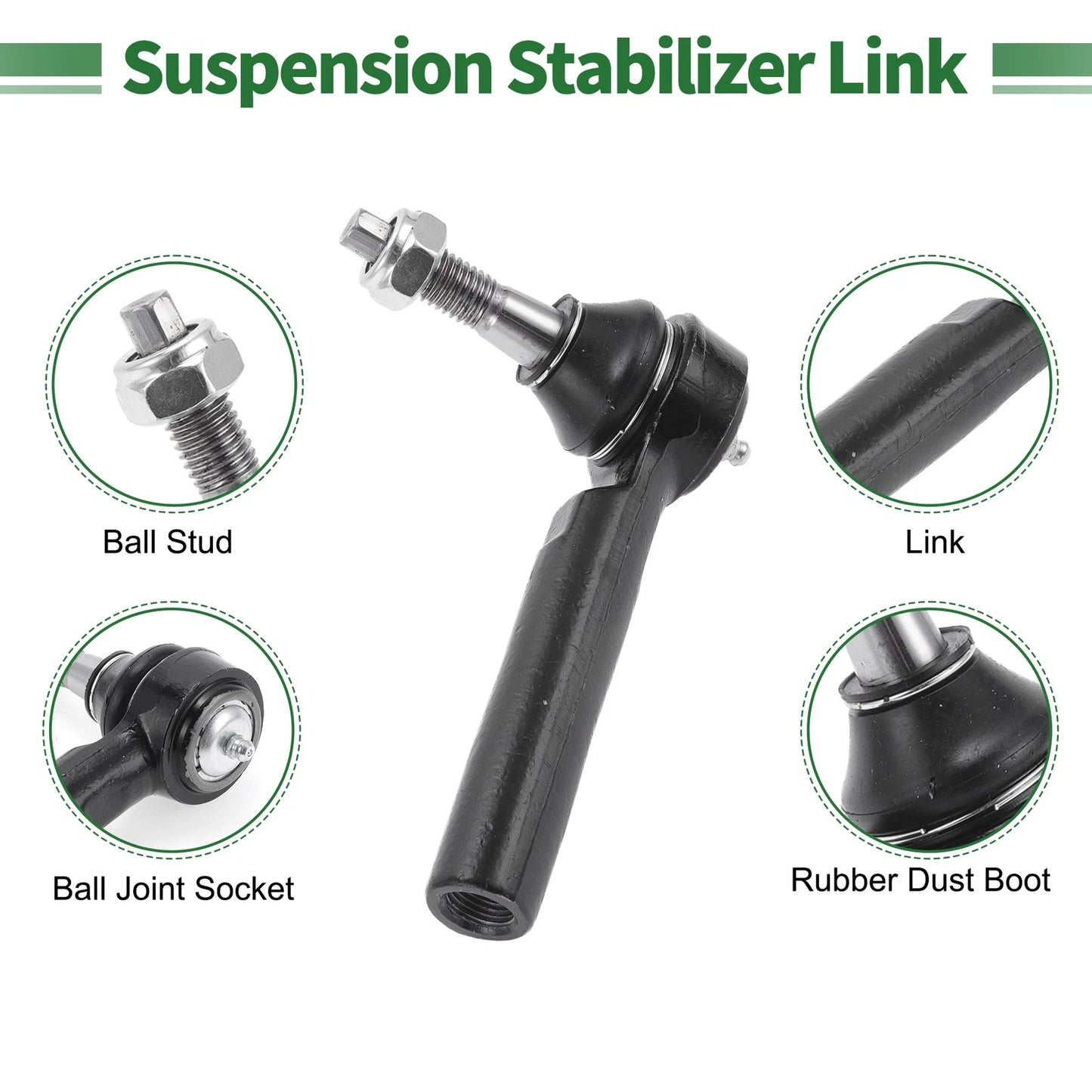 4 x Front Suspension Kit Tie Rod Ends Ball Joint for Chevrolet Silverado 1500