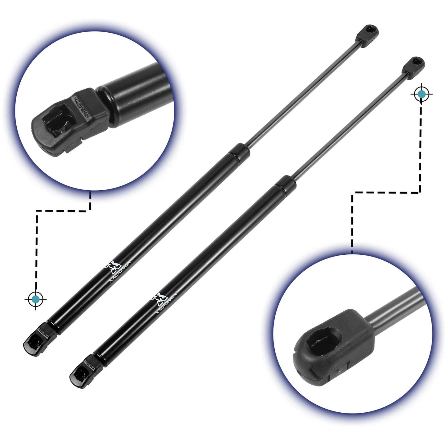 2 x Front Hood Lift Supports Struts Gas Springs for Lexus RX350 RX450h (2007-2022)