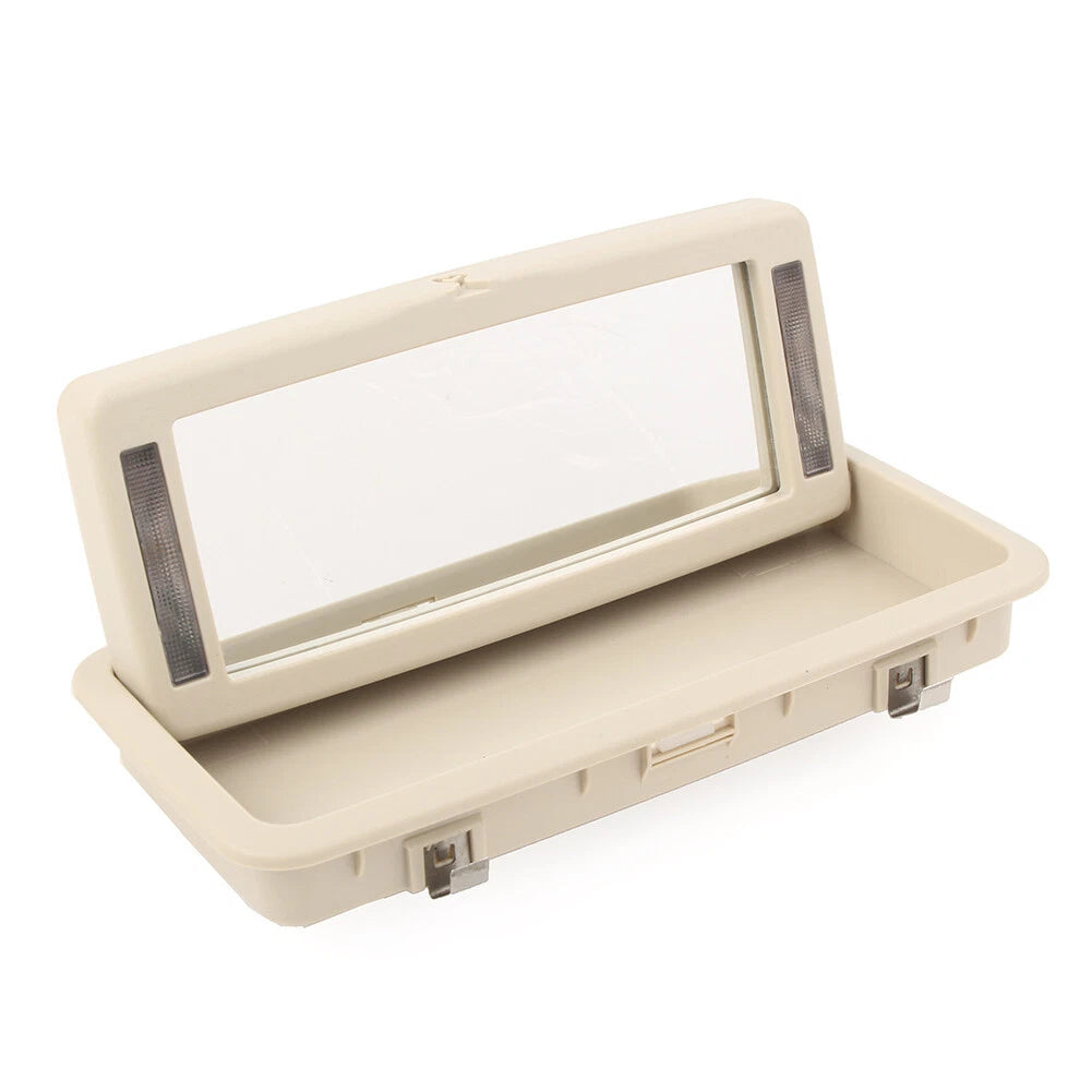 Vanity Mirror with Light for Jaguar XJ (2010-2019) - Rear Row, Creamy White