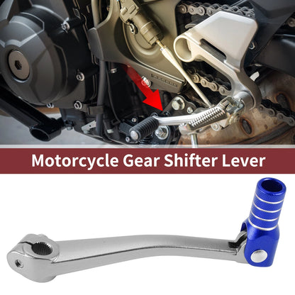 Folding Gear Shifter Lever Titanium Tone Blue for Bosuer 125