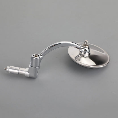 Mirrors Pair for 17.2-22mm Handlebars Chrome for Cafe Racer / HBobber