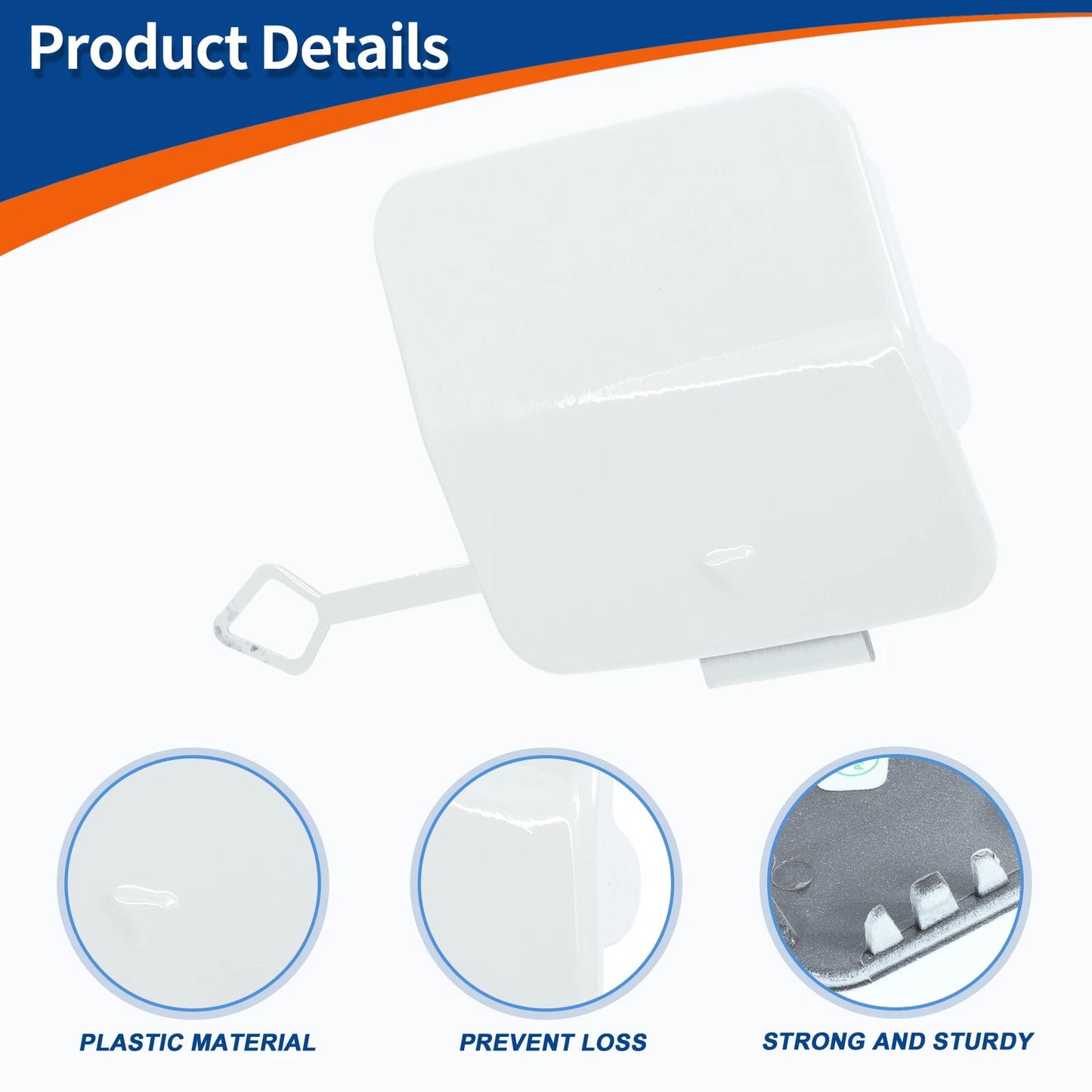 Front Tow Hook Cover for BMW 1 Series F20 Pure White