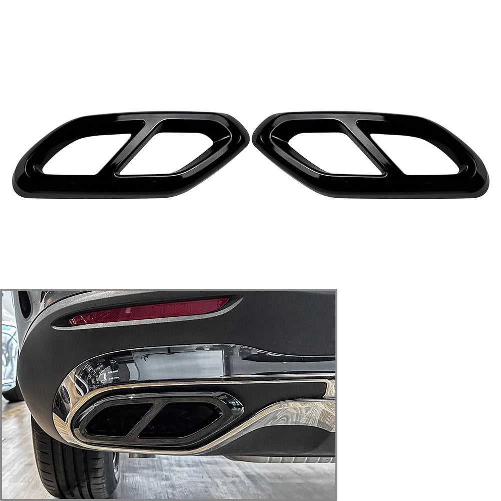 Exhaust Tail Pipe Muffler Tip Covers for Mercedes Benz GLC Class X254 (2022+)