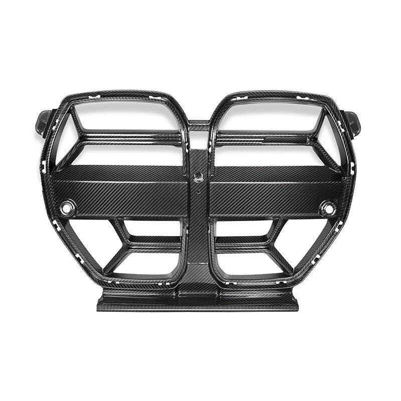 Real Carbon Fiber Front Bumper Grille Cover For BMW G80 M3 M4 G82 G83  2021-2024