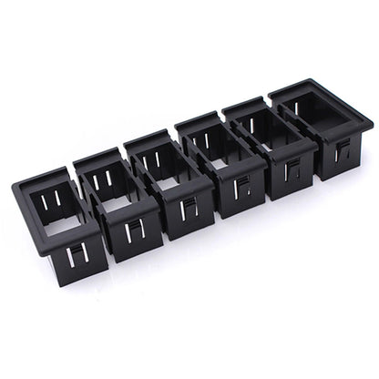 6 Gang Boat Rocker Switch Clip Panel Patrol Holder Housing Case Accessories