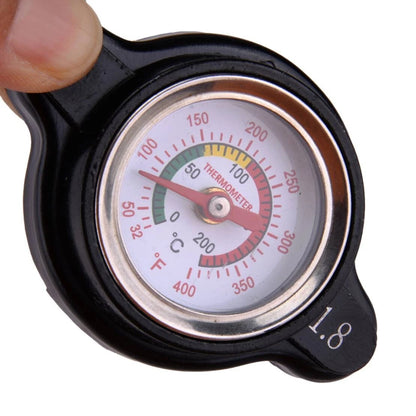 High Pressure 1.8 Bar Radiator Cap with Temperature Gauge for Car
