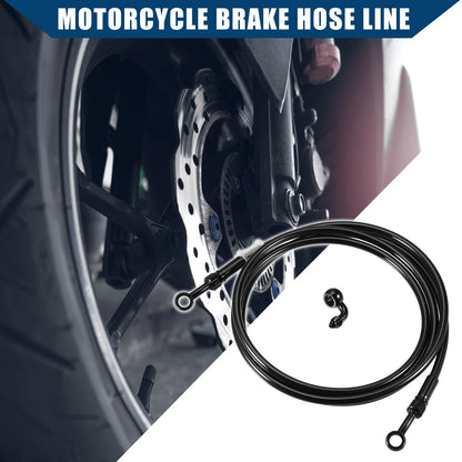1set 200cm Motorcycle Hydraulic Brake Line Oil Hose Fitting Banjo for Bike