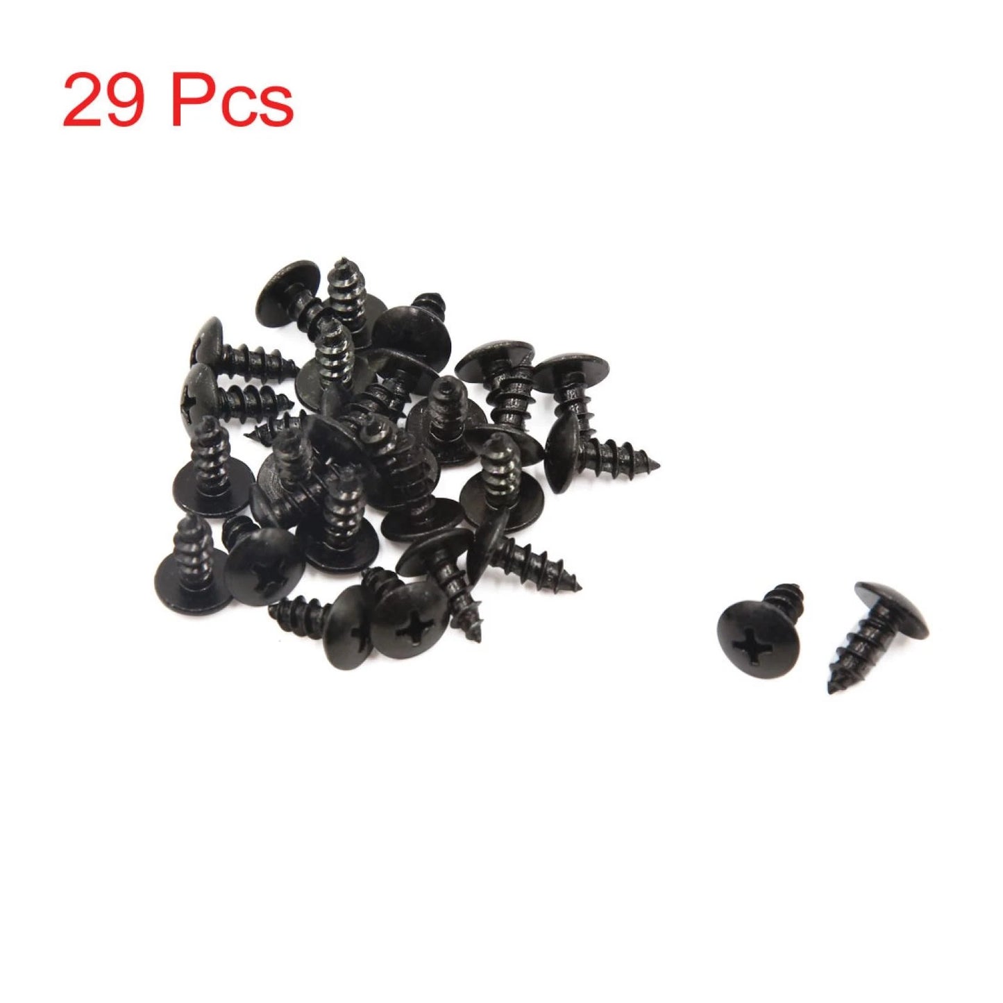 29 Pcs / Round Cross Head Screws / Bolts for Universal Motorcycle Scooter