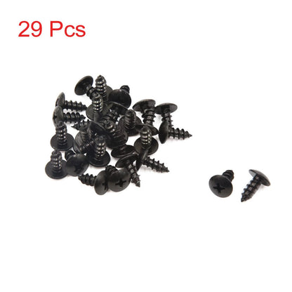 29 Pcs / Round Cross Head Screws / Bolts for Universal Motorcycle Scooter