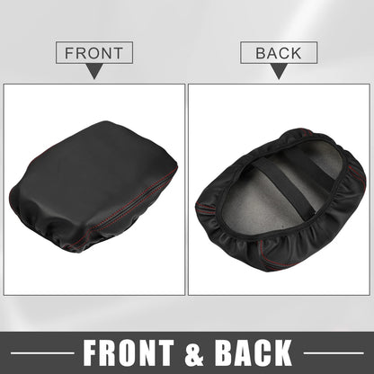 Center Console Cover for Mitsubishi Outlander 2022-2023 Black Red Stitch
