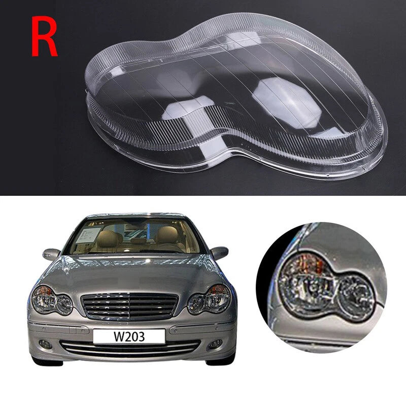 Right Headlight Lens Cover for Mercedes Benz C-Class W203 (2001-2007)