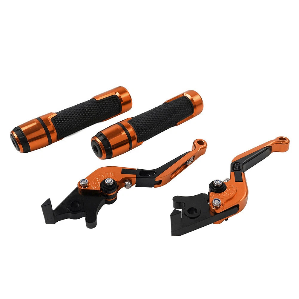 CNC Brake Clutch Levers & Handlebar Grips Set for Honda CBR600RR CBR954RR