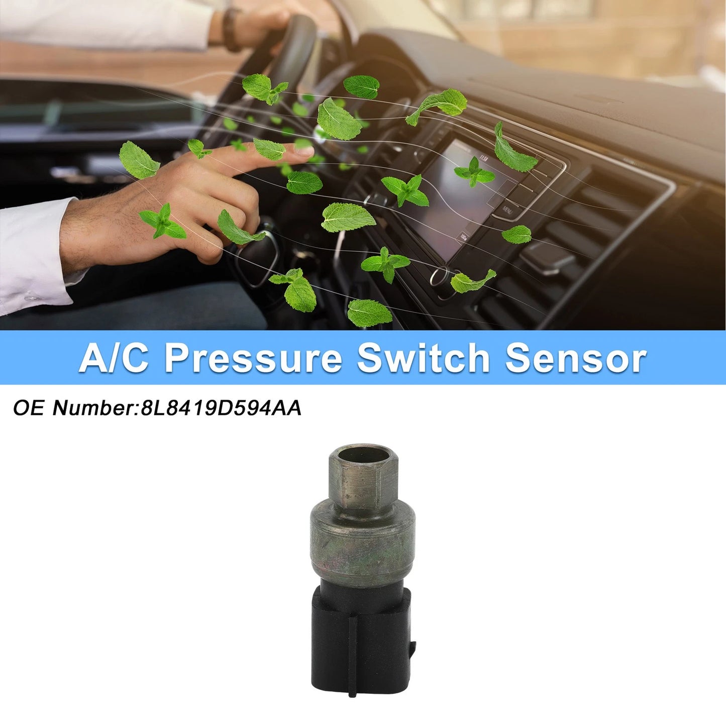 A/C Pressure Switch Sensor for Ford E450 Escape Mustang Taurus (2000-2023)